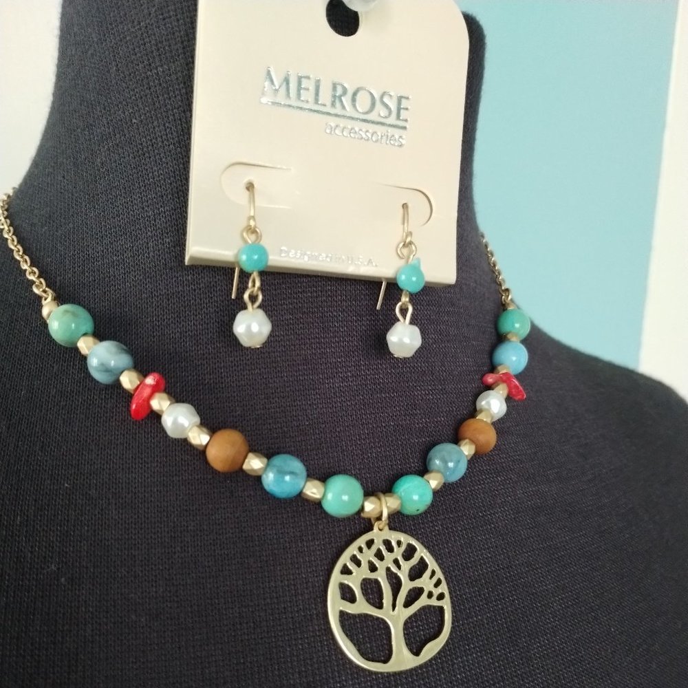 Melrose Tree of Life necklace & earrings set - Picture 3 of 3